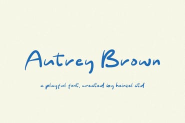 Autrey Brown Playful Font