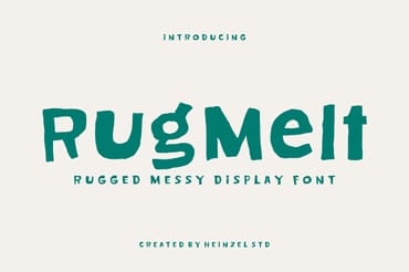 Rugmelt – Rugged Messy Display Font