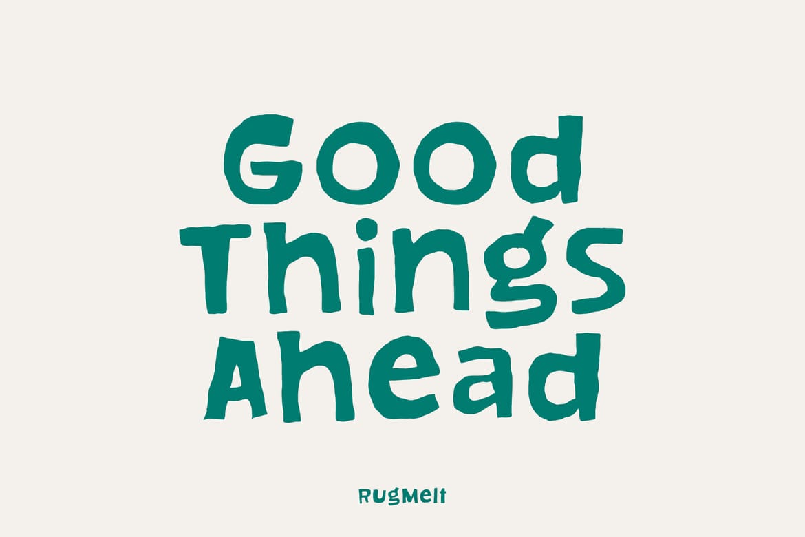 Rugmelt – Rugged Messy Display Font