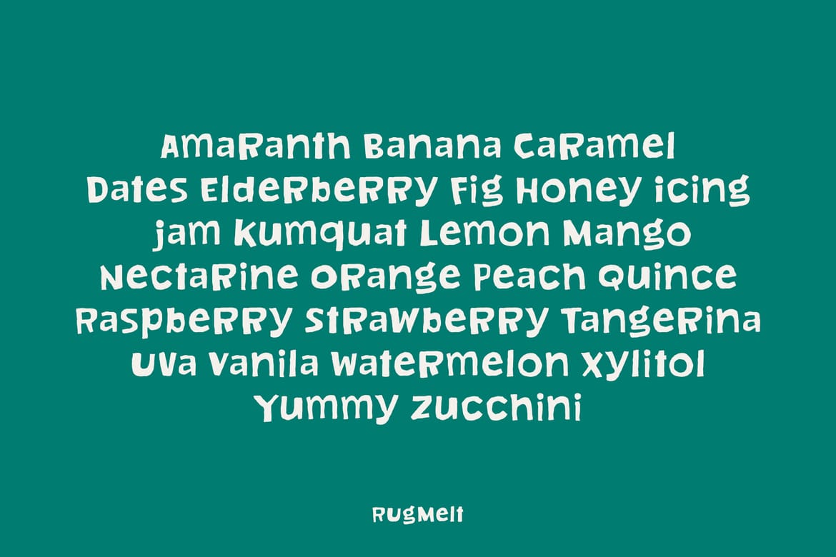 Rugmelt – Rugged Messy Display Font