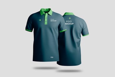Polo Tshirt Mockup Front & Back