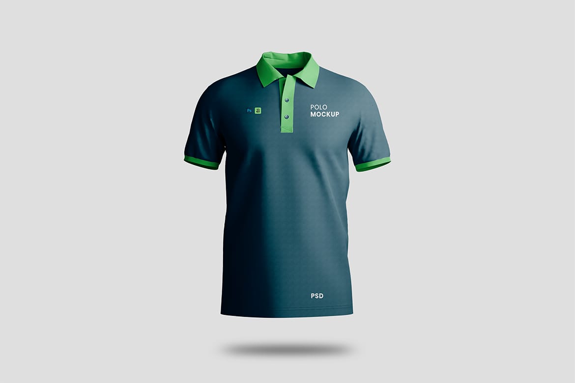 Polo Tshirt Mockup Front & Back
