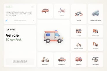 3D Vehicle Icons