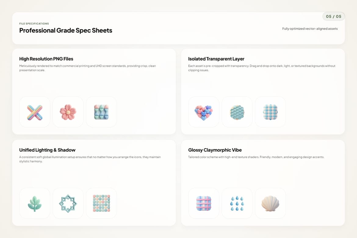 3D Background & Pattern Icons