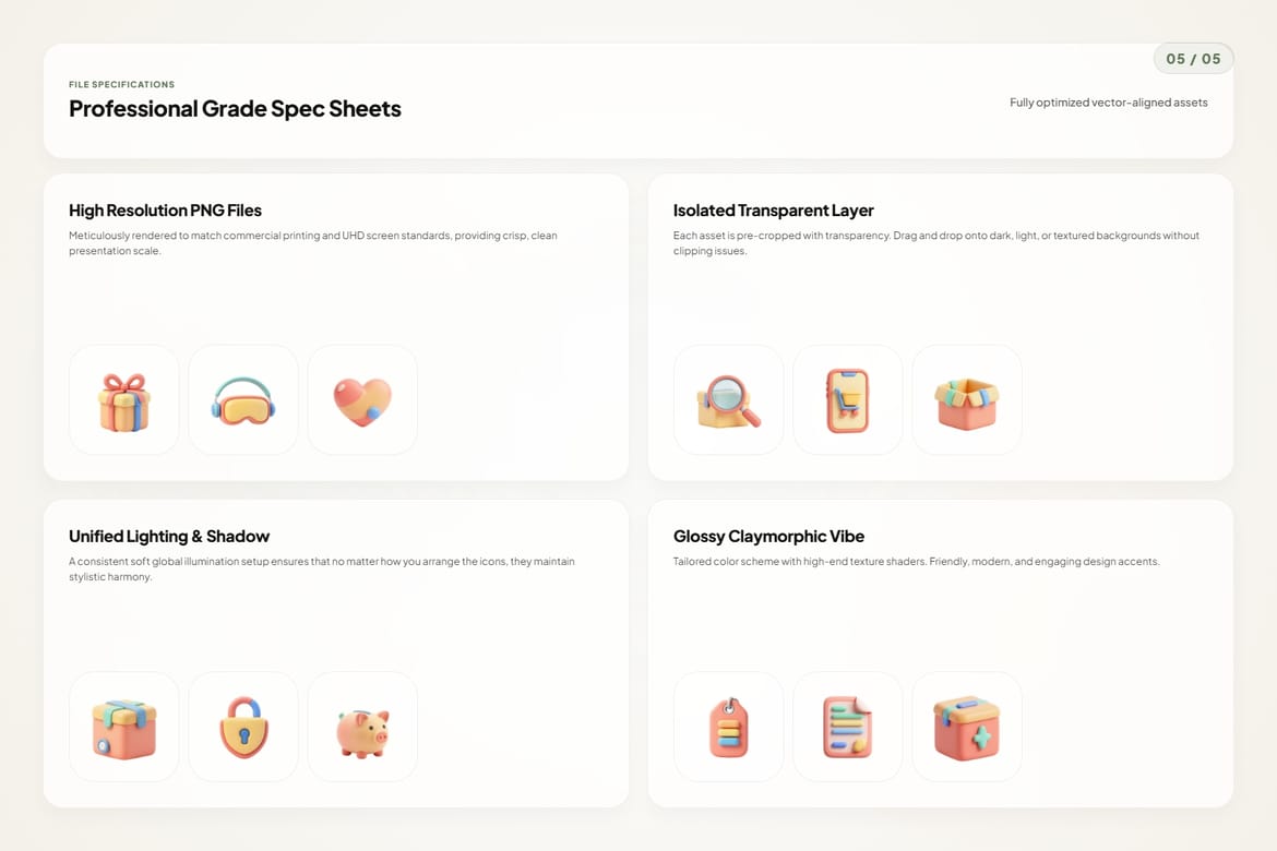 3D Editorial Icons
