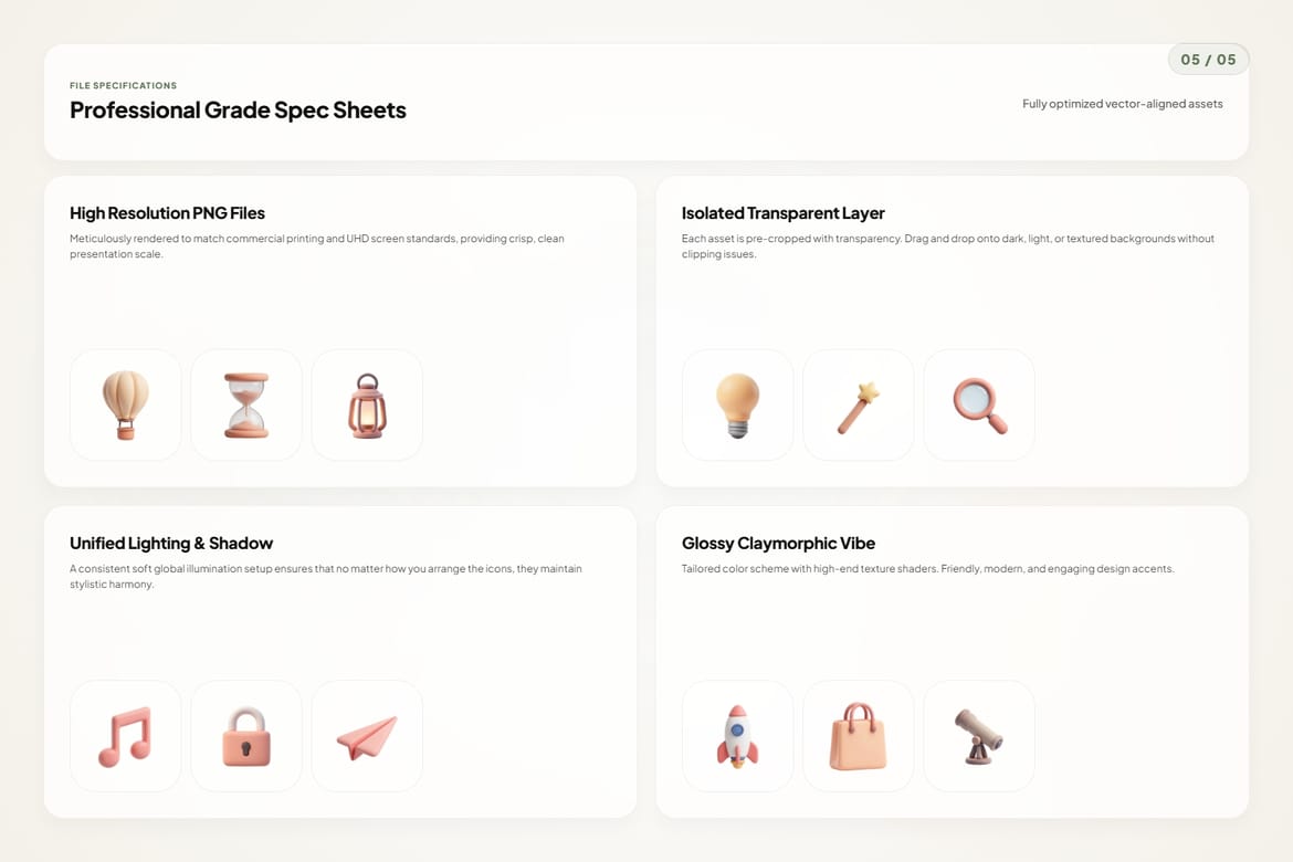 3D Miscellaneous Icons