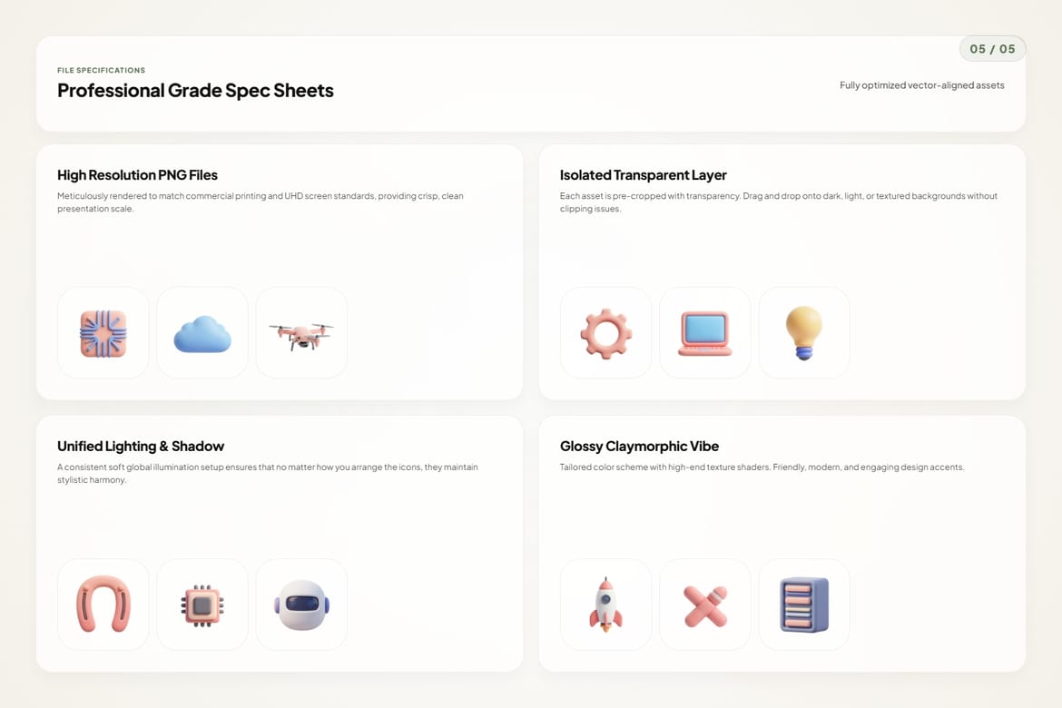 3D Science & Technology Icons
