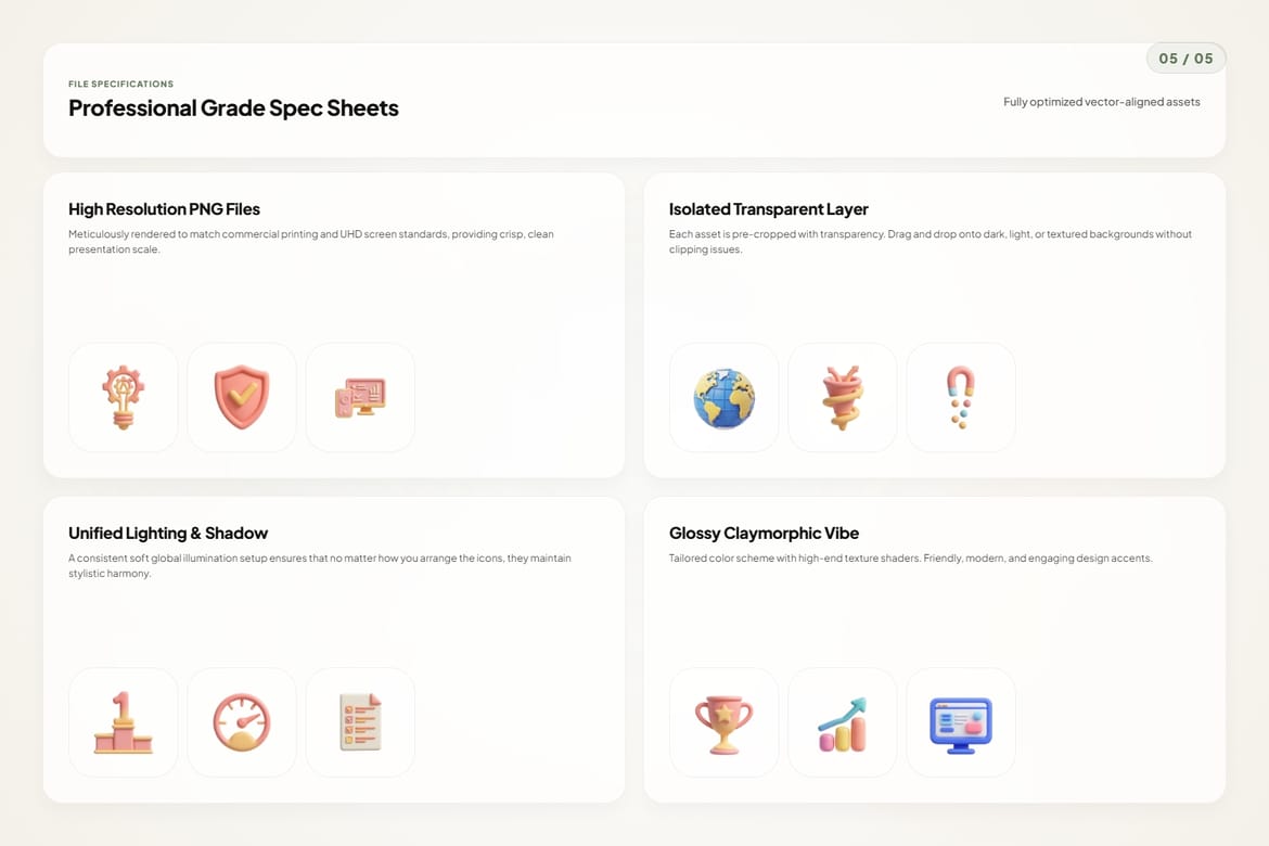 3D SEO & Web Icons