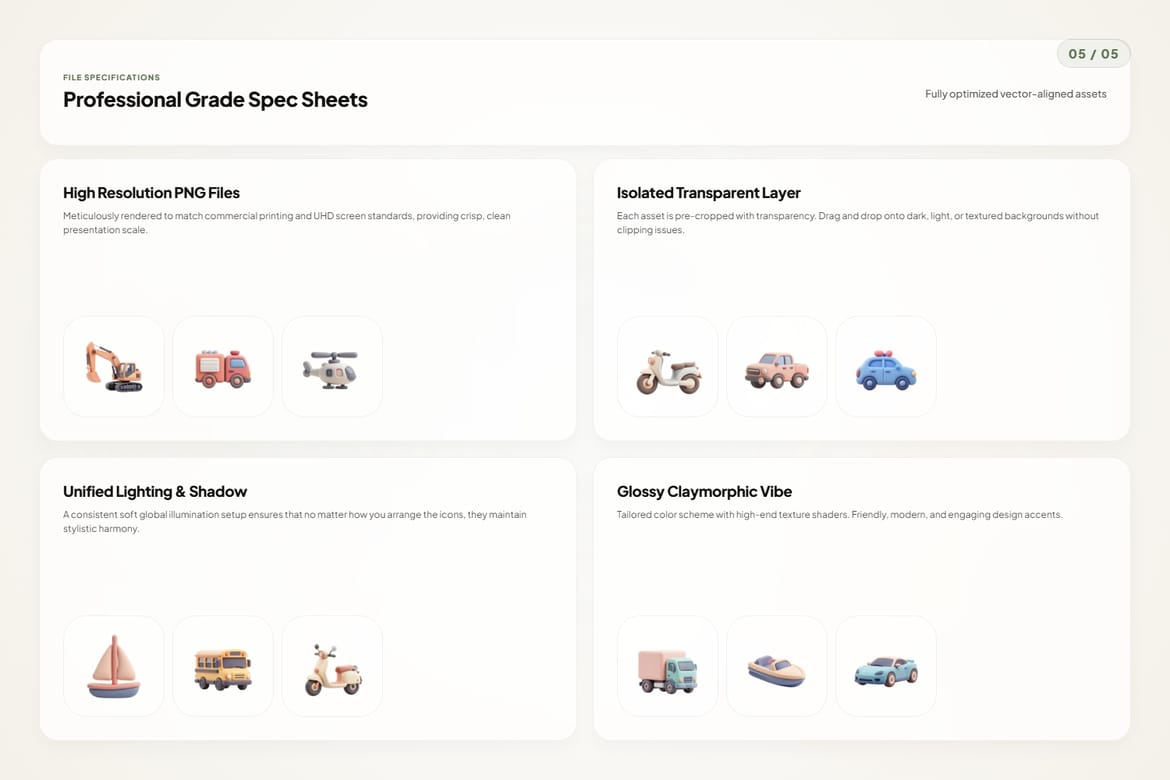 3D Vehicle Icons