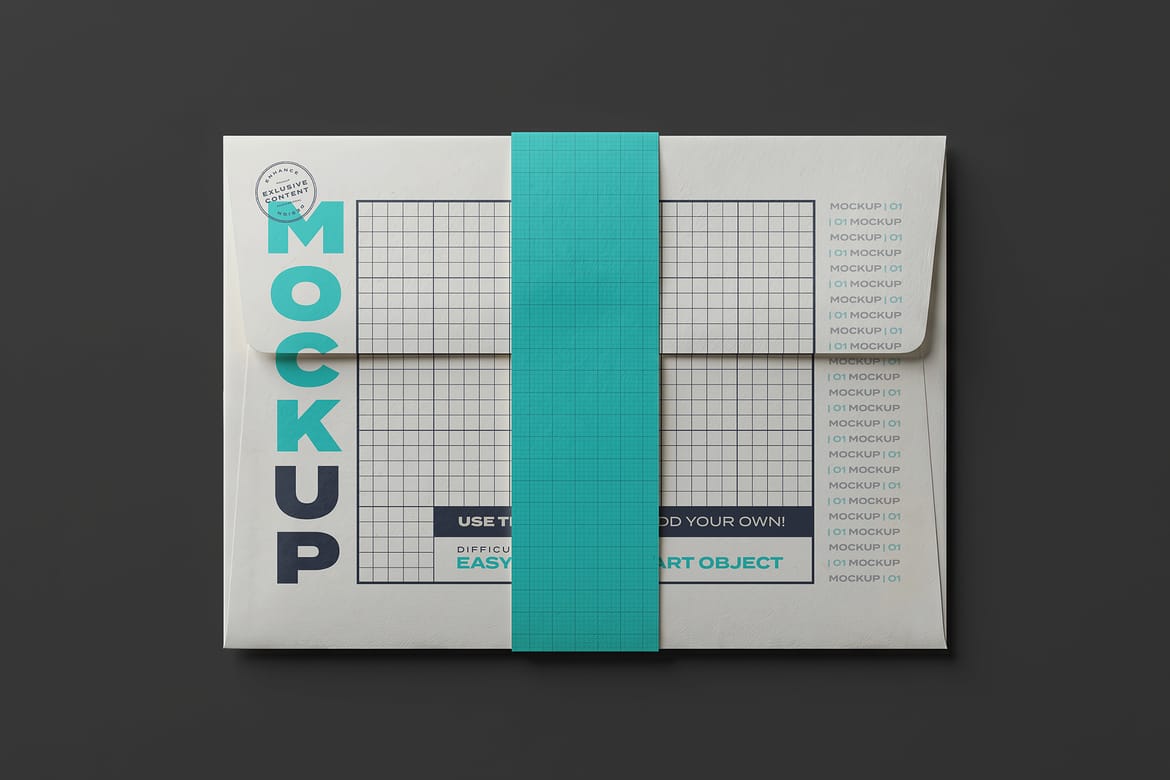 Envelopes with Closure Mockups