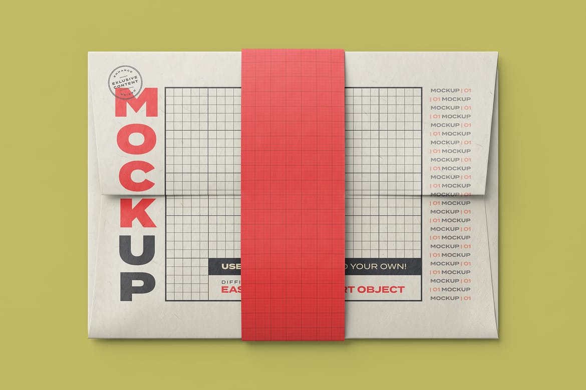 Envelopes with Closure Mockups