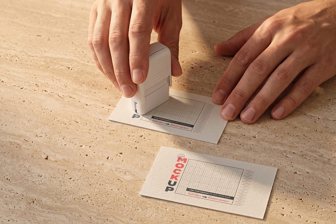 Affinity Seals Stamps Card Mockups