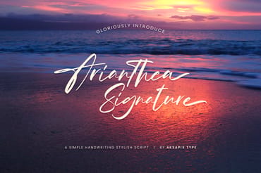 Arianthea Signature - Script Font