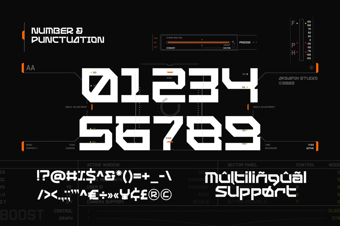 Nexascream Labs - Futuristic Display Font