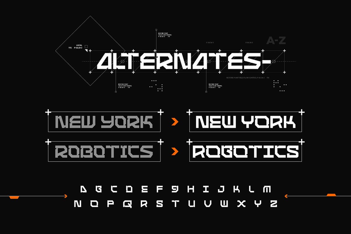 Nexascream Labs - Futuristic Display Font