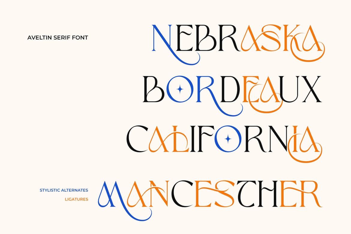 Aveltin Elegant Stylish Serif Font