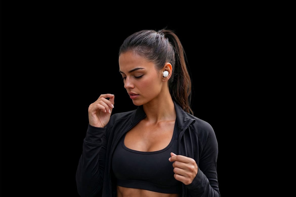 Sports Bra Mockup of Athletic Woman in Urban Settings