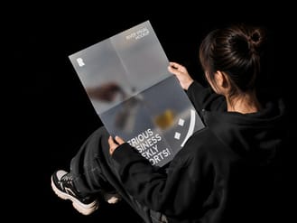 Dark Newspaper Mockup