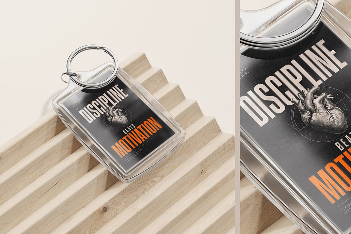 Acrylic Keychain Mockup