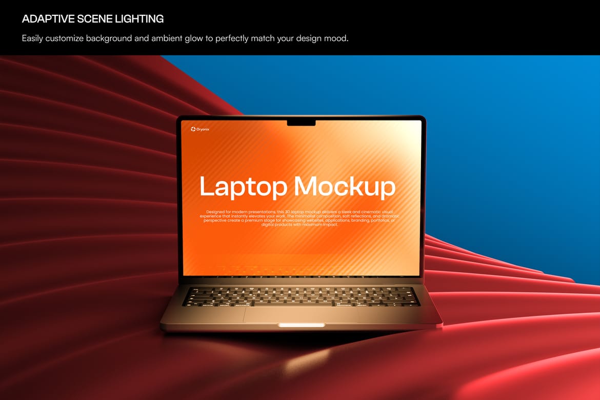Dark Ripple Laptop Mockup Pack