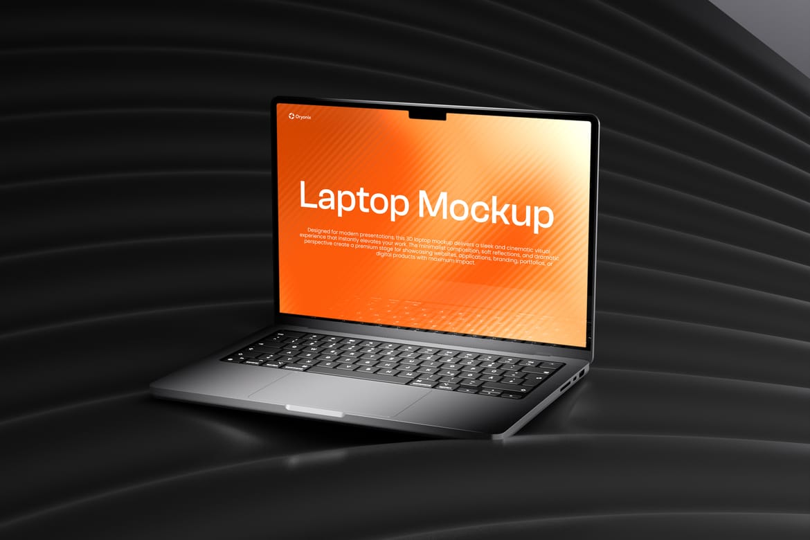 Dark Ripple Laptop Mockup Pack