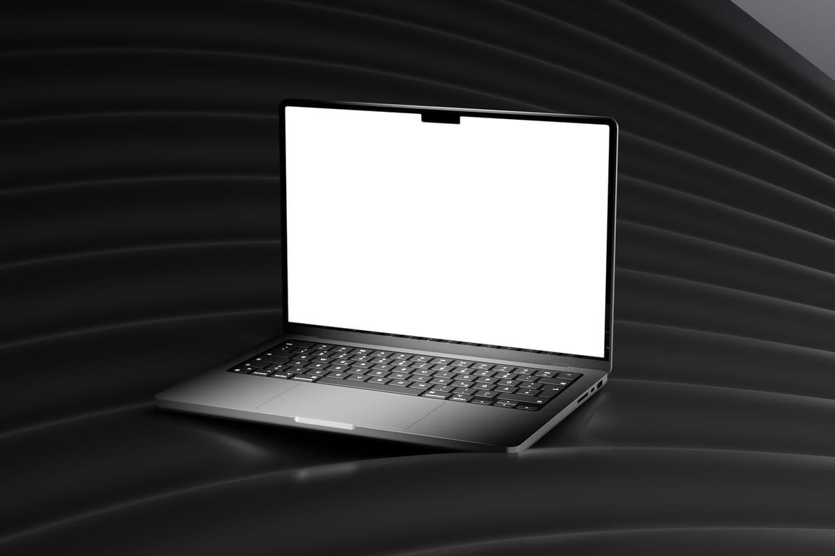 Dark Ripple Laptop Mockup Pack